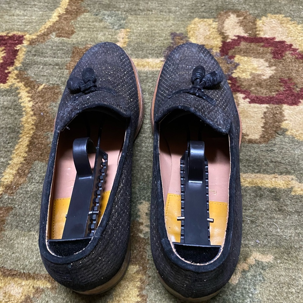 Paul Smith Steven Black & Gold Loafers With Tassel Sz 39,9 Women’s - Picture 7 of 15